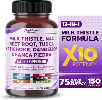 Milk Thistle 12000mg NAC Beet Root 4000mg Artichoke 2000mg Dandelion 1500mg -