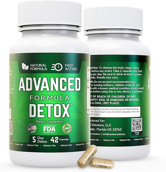 Advanced Detox Cleanse, Natural Detox & 42 Capsules