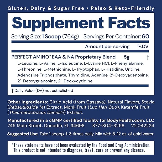BodyHealth PerfectAmino Powder 60 Servings