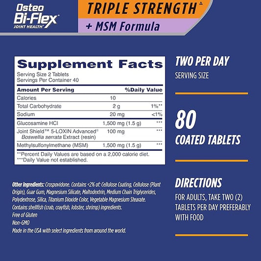 Osteo Bi-Flex Triple Strength(5) with MSM, 80 Count 2)