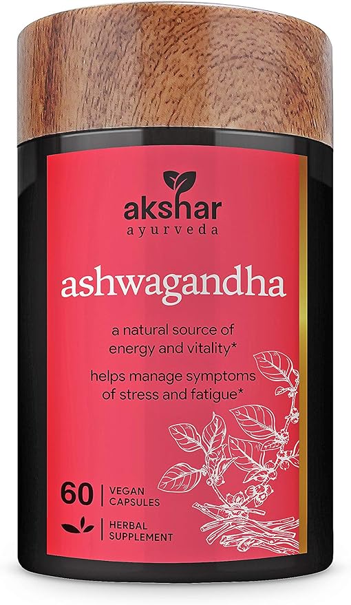 Ayurveda - Ashwagandha Capsules with Ashwagandha (60 Count)