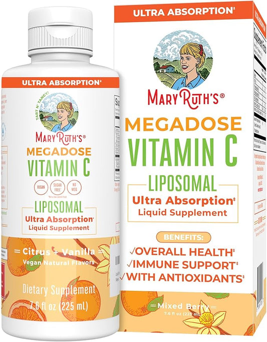 Liposomal Vitamin C by MaryRuth's 500mg | 30 Servings