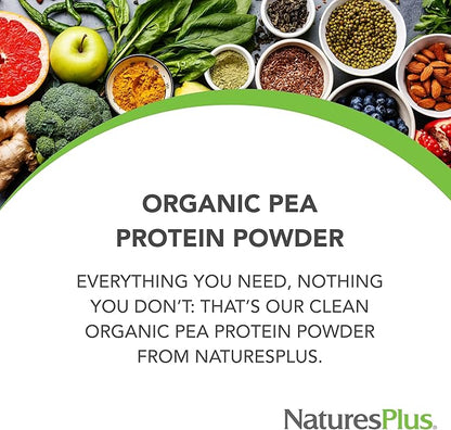 Natures Plus Organic Pea Protein 1.1 lbs, 25 Servings