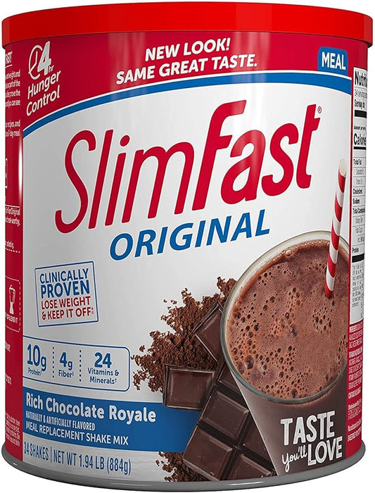 SlimFast Original, 2 Pack Of Rich 31.18 Oz 34 Servings