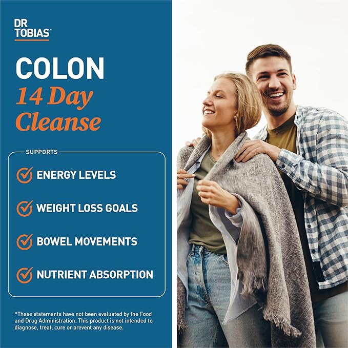 Dr. Tobias Colon 14 Day Cleanse, 4 Bottles 28 Capsules (1-2 Daily)