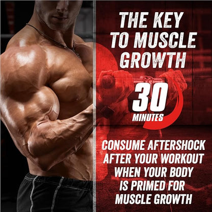 Myogenix Aftershock Post Workout, Muscle Growth Whey Protein Powder | Anabolic Whey Protein and Mass Building Carbohydrates | Amino Stack Creatine and Glutamine Plus BCAAs | Fruit Punch 3 LBS