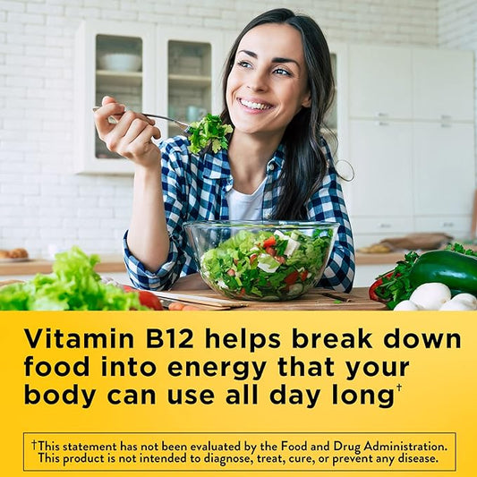 Nature Made Vitamin B12 500 mcg, 100 Tablets, 100 Day