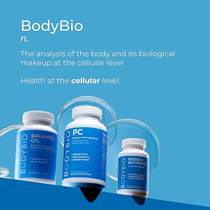 BodyBio Omega Oils 3 & 6 60 Softgel