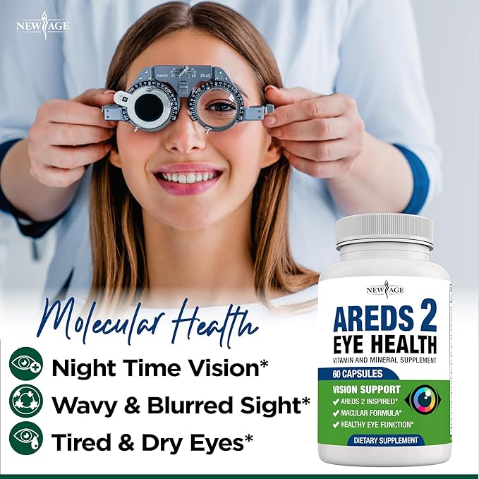 NEW AGE AREDS 2 Eye Vitamin 6000mg Lutein 120 Count