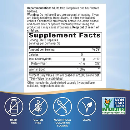 Nature's Way Valerian Root 100 Capsules