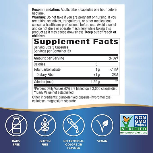 Nature's Way Valerian Root 100 Capsules