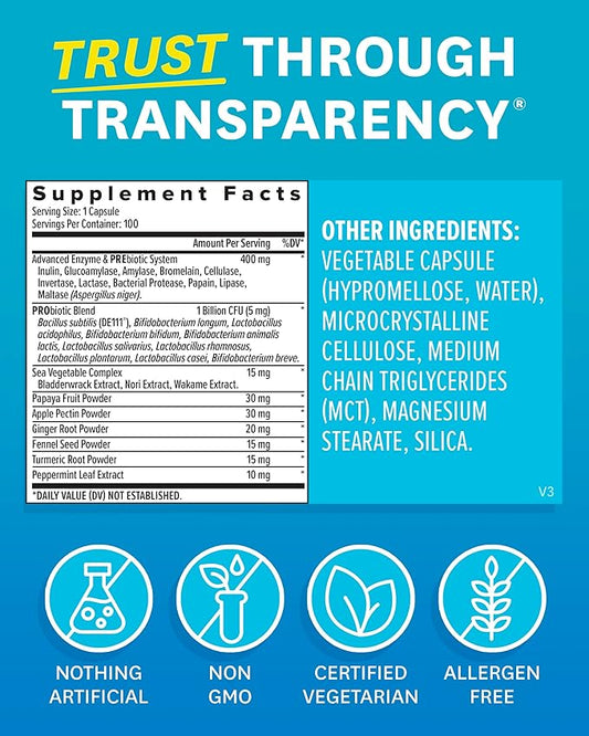 Zenwise Health Digestive Enzymes 100 Count