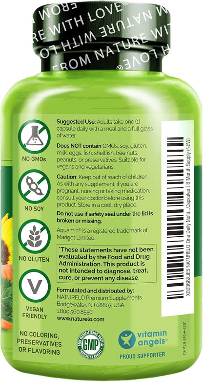NATURELO Mens Multivitamins 240 Vegetarian