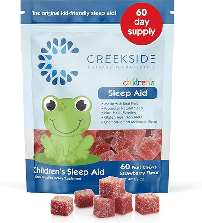 Creekside Naturals Children’s Sleep Aid, Real 0.5 mg 60 Fruit