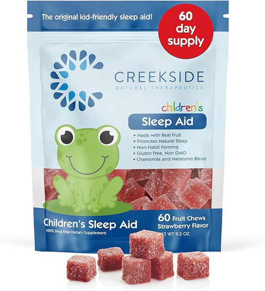 Creekside Naturals Children’s Sleep Aid, Real 0.5 mg 60 Fruit