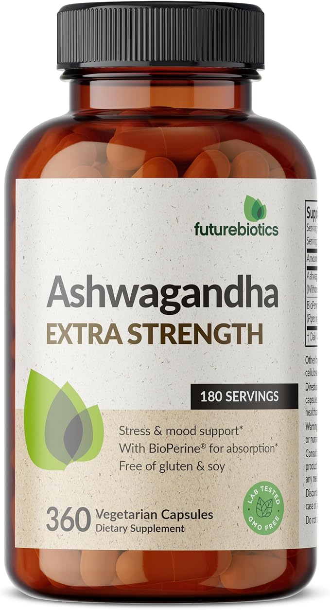 Futurebiotics Ashwagandha Extra Strength Stress & 360 Vegetarian