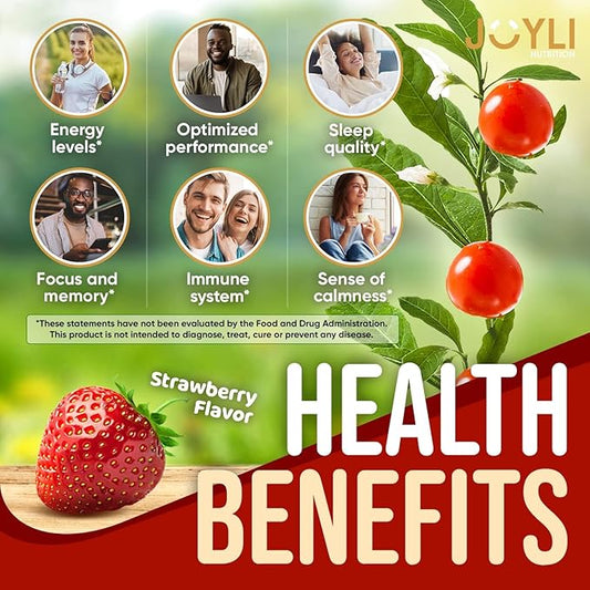 Ashwagandha Gummies for Women & Men 60 Vegan