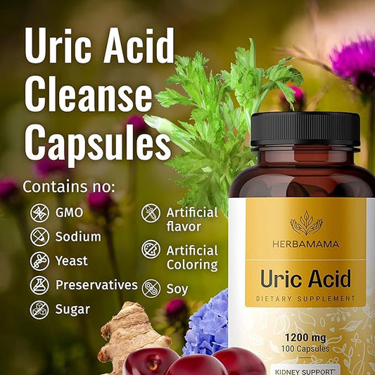 Uric Acid Support Capsules 1200 mg, 100 Capsules