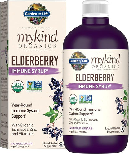 Garden of Life Organics Plant-Based Elderberry 6.59 fl 16ct.