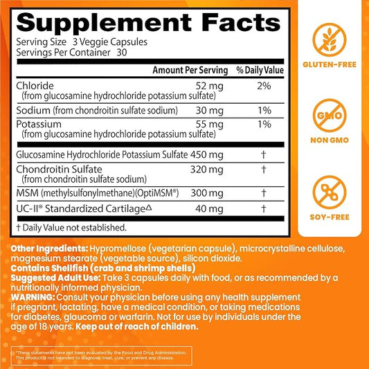 Doctor's Best Glucosamine, Chondroitin, MSM, UCII