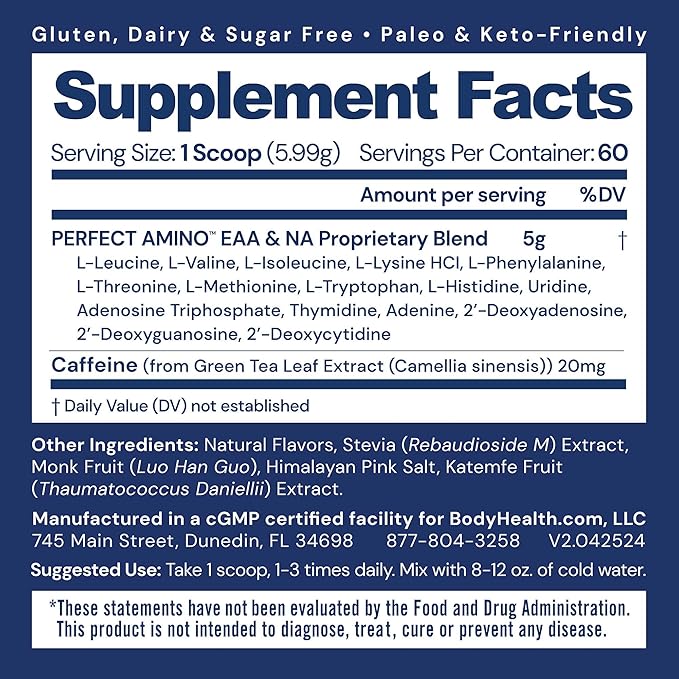 BodyHealth PerfectAmino Powder 60 Servings