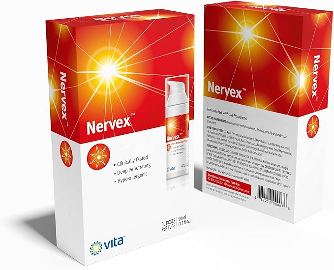 Vita Sciences Nervex Maximum Neuropathy Support, Scientifically Developed for Effective Natural Fast Cream for Feet, Hands, Legs, Toes