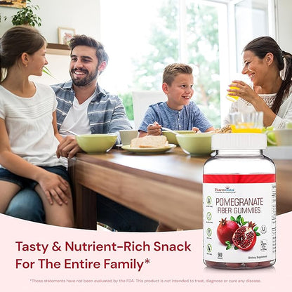 Pomegranate Fiber Gummies 100mg 90 Gummies