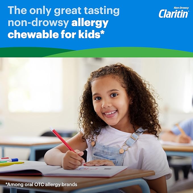 Claritin Children’s Chewables, 24-Hour Non-drowsy Kids 40 antihistamine