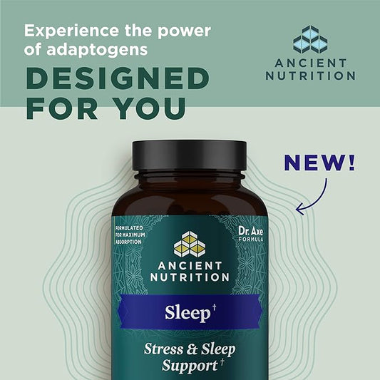 Ashwagandha for Sleep Support by Ancient 60 Capsules