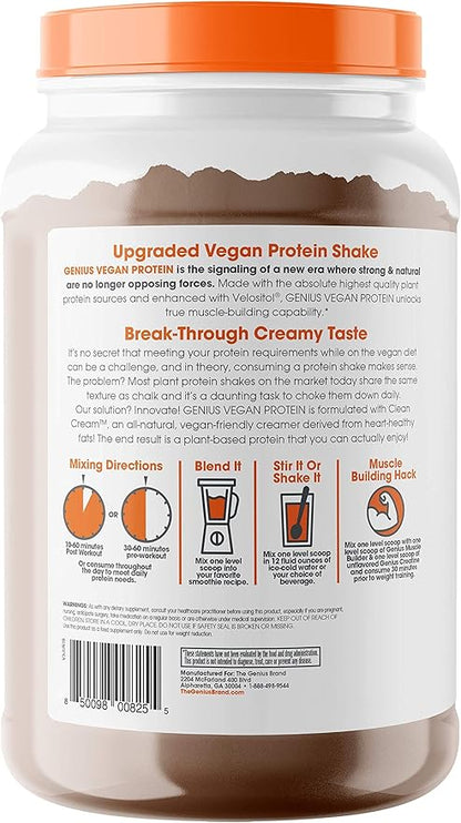 Genius Vegan Protein Powder, Chocolate