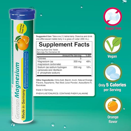 T&D German Magnesium 200 mg 240 Vegan