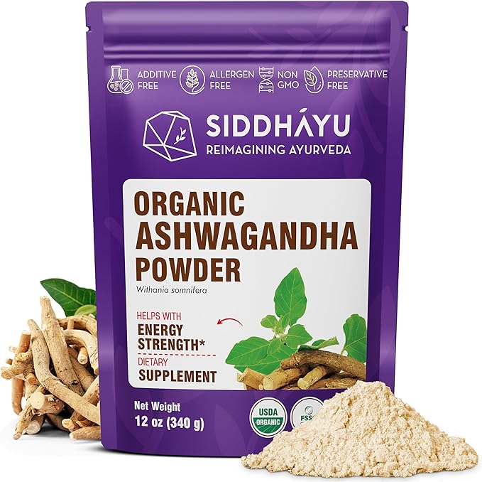 Organic Ashwagandha Powder 12 oz