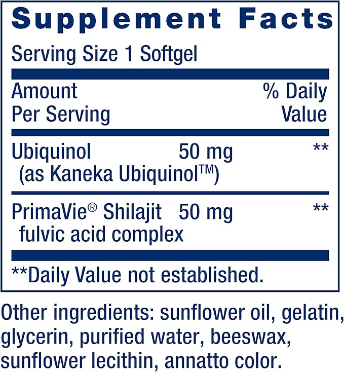 Life Extension Super Ubiquinol CoQ10 50 mg, 100 softgels