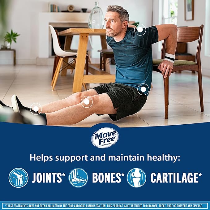 Move Free Advanced Glucosamine Chondroitin MSM D3 Joint 120 Tablets (60 servings)*