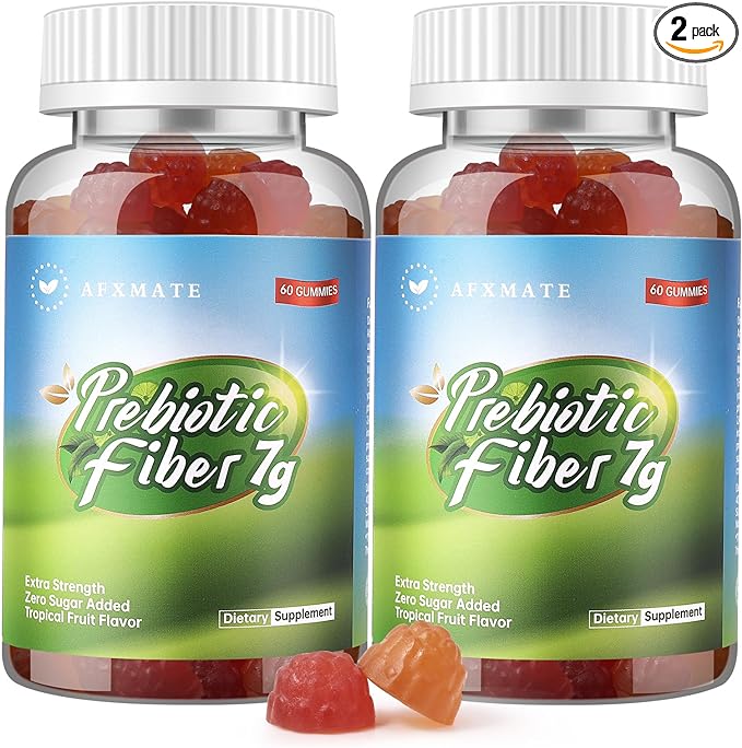AFXMATE Fiber Supplement Gummies, 7g Fiber 120 Count