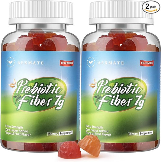 AFXMATE Fiber Supplement Gummies, 7g Fiber 120 Count