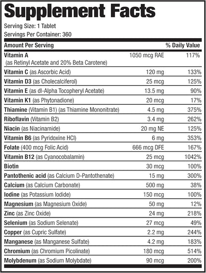 Bronson ONE Daily Women’s 50+ Complete 360 Tablets