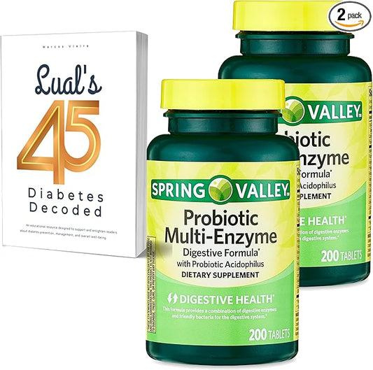 Lual's 45 Diabetes Decoded Bundle 2 Pack 200 tablets