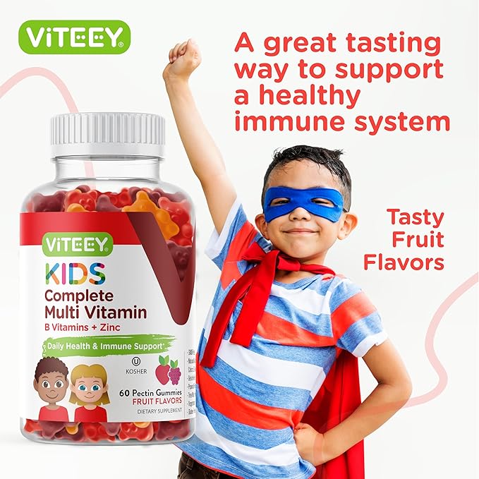 Kids Multivitamin Gummies, Complete Daily Essential 12 Essential