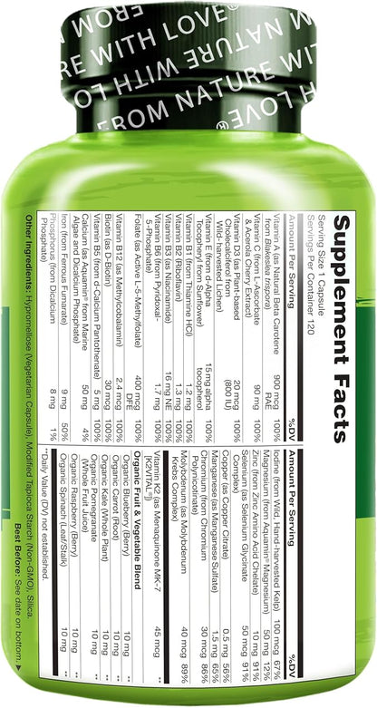 NATURELO One Daily Multivitamin for Women 120 Capsules 4 Month