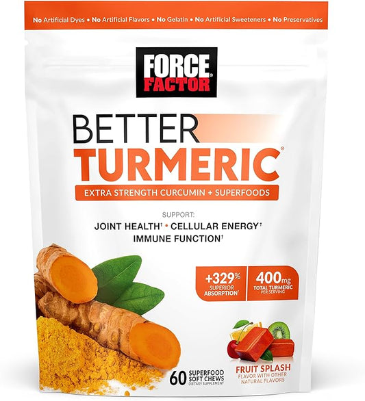 Force Factor Better Turmeric Joint Support 60 Soft