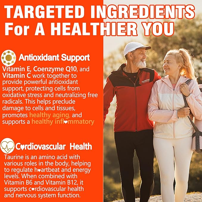 CoQ10 200mg Gummies, Coenzyme Q10 B6, B12 B12 for 120 Cts