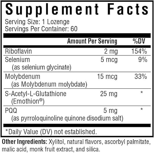 Seeking Health Optimal Glutathione Plus, 25 (60 lozenges)*