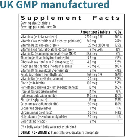 Advanced Women's Multivitamin, Methylated Folate 60 Tablets,