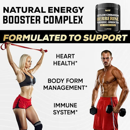 Berberine Supplement 8750mg Turmeric Curcumin 1500mg 1500mg & 90 Capsules 3 Months