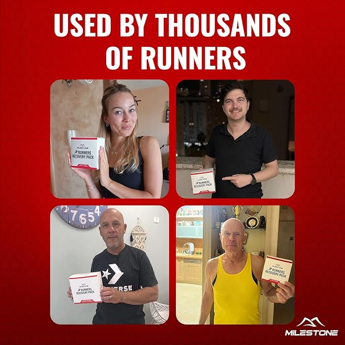 Running Recovery Pack - Marathon Training Nutrition to Recover Faster, More Energy and Run Faster, Great Running Aid as Pre Workout, Endurance Running Supplement - 60 Packets | 180 Capsules