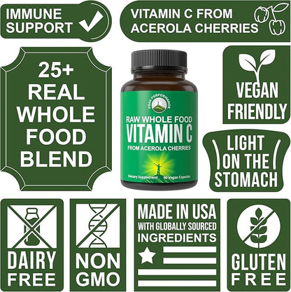 Peak Performance Raw Whole Food Natural 90 Pills. 500 mg 2 servings 1000mg