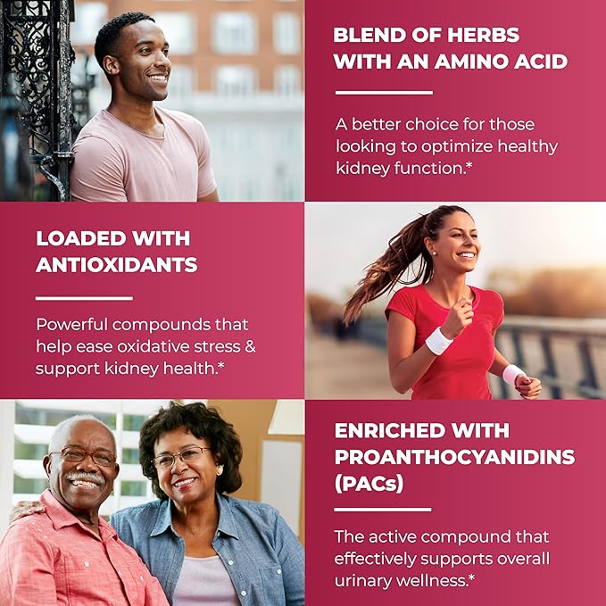Sandhu's Kidney Cleanse Detox & Support Supplement for Men and Women | with Cranberry Extract | Helps Support Kidney & Urinary Tract Health | 60 Vegetarian Capsules (Pack of 3)