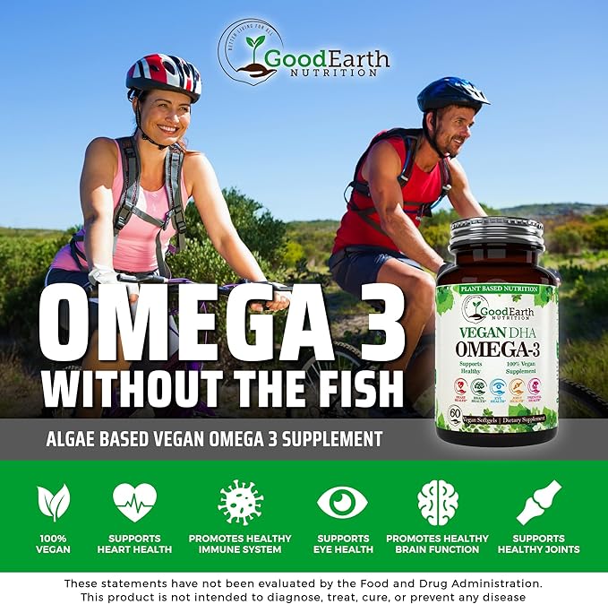 Algal Oil - Vegan DHA Omega 3 Fish 60 Mini