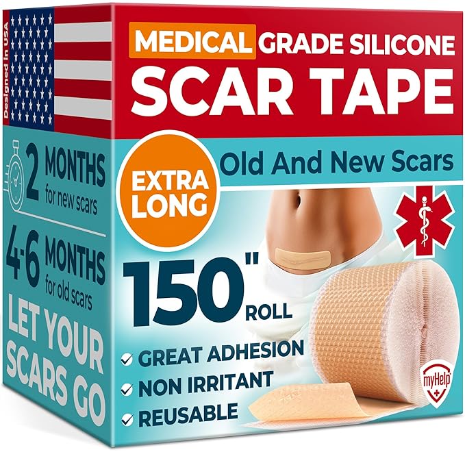 Medical Grade Silicone Scar Tape 1.6”x150” -